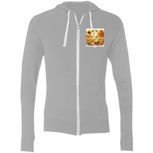 Sofspun® Full-Zip Hooded Long Sleeve T-Shirt Thumbnail
