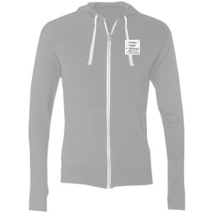Sofspun® Full-Zip Hooded Long Sleeve T-Shirt Thumbnail