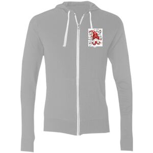 Sofspun® Full-Zip Hooded Long Sleeve T-Shirt Thumbnail