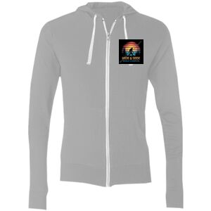 Sofspun® Full-Zip Hooded Long Sleeve T-Shirt Thumbnail